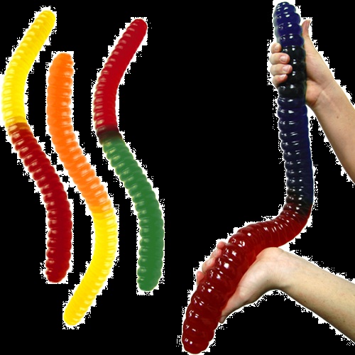 Candy for 2012 Halloween Worms Giant Mutant Gummy Worms