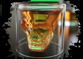Candy For Halloween Skull Shaped Shot Glass